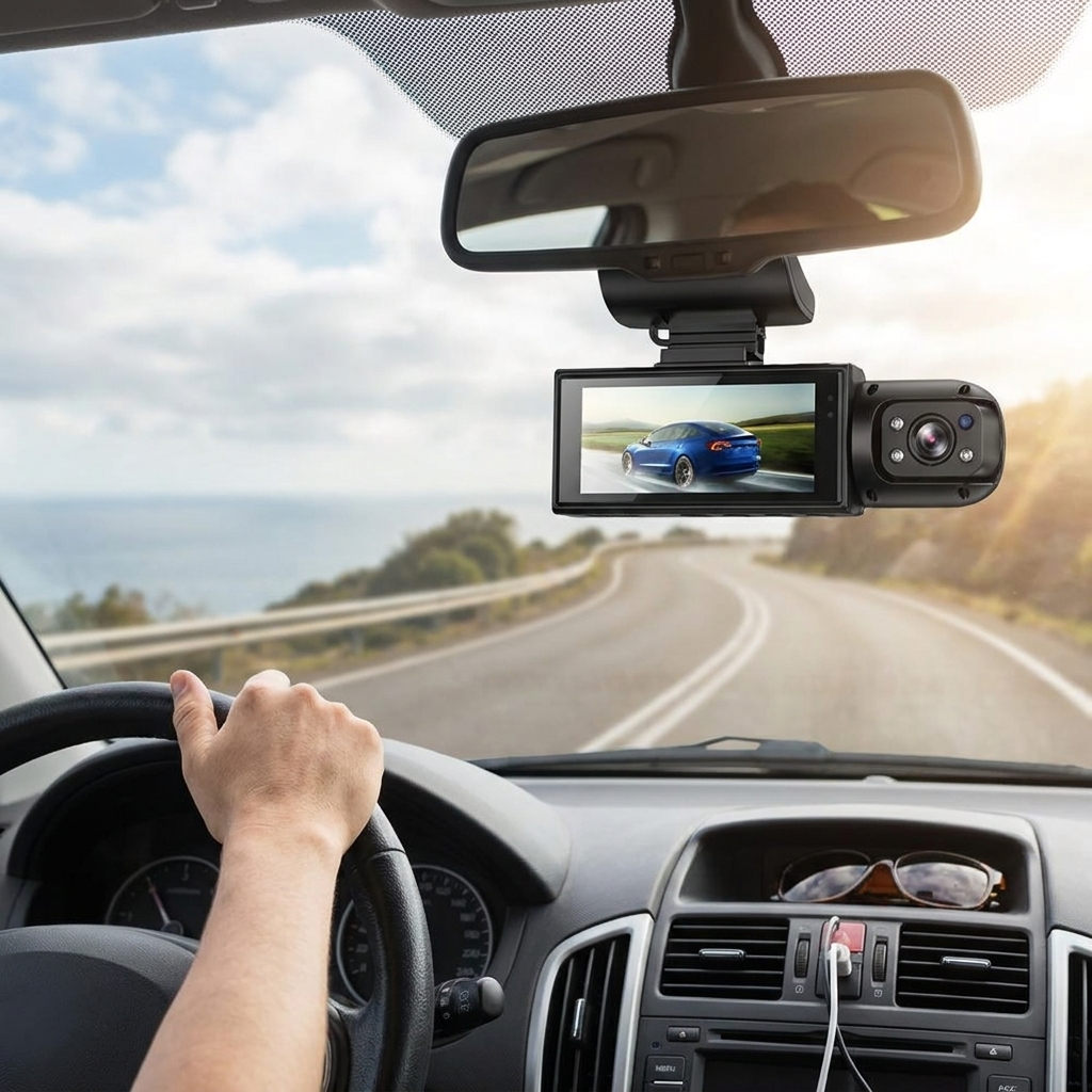 1080P Dual-Lens Dash Cam Parking Monitor