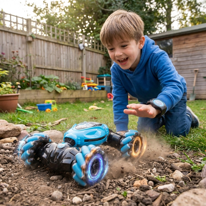 Gesture-Controlled RC Stunt Climb Car Toy