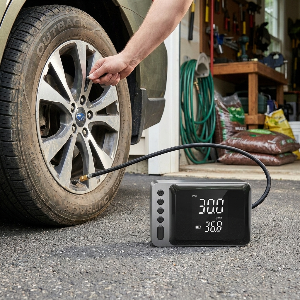 All-in-One Car Jump Starter, Portable Air Compressor & Power Pack