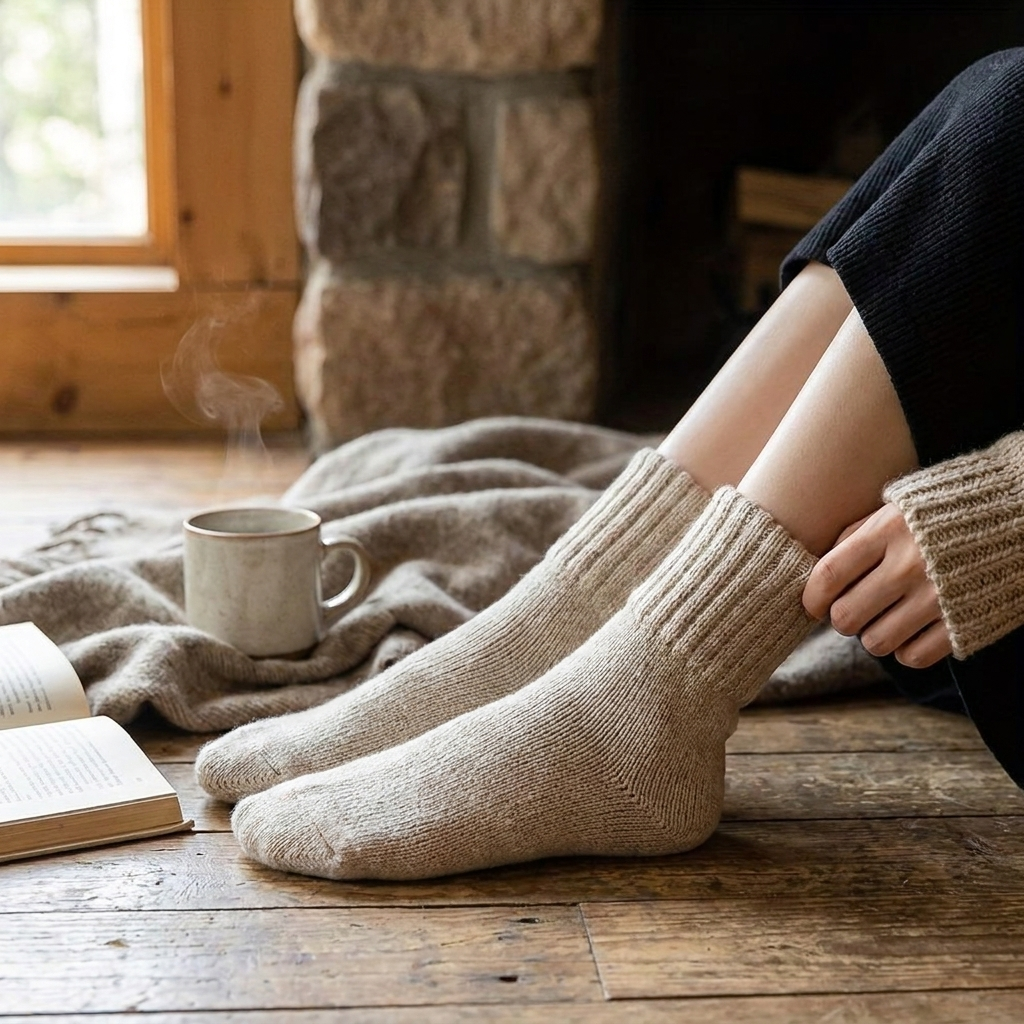 Cozy Winter Knit Socks Set