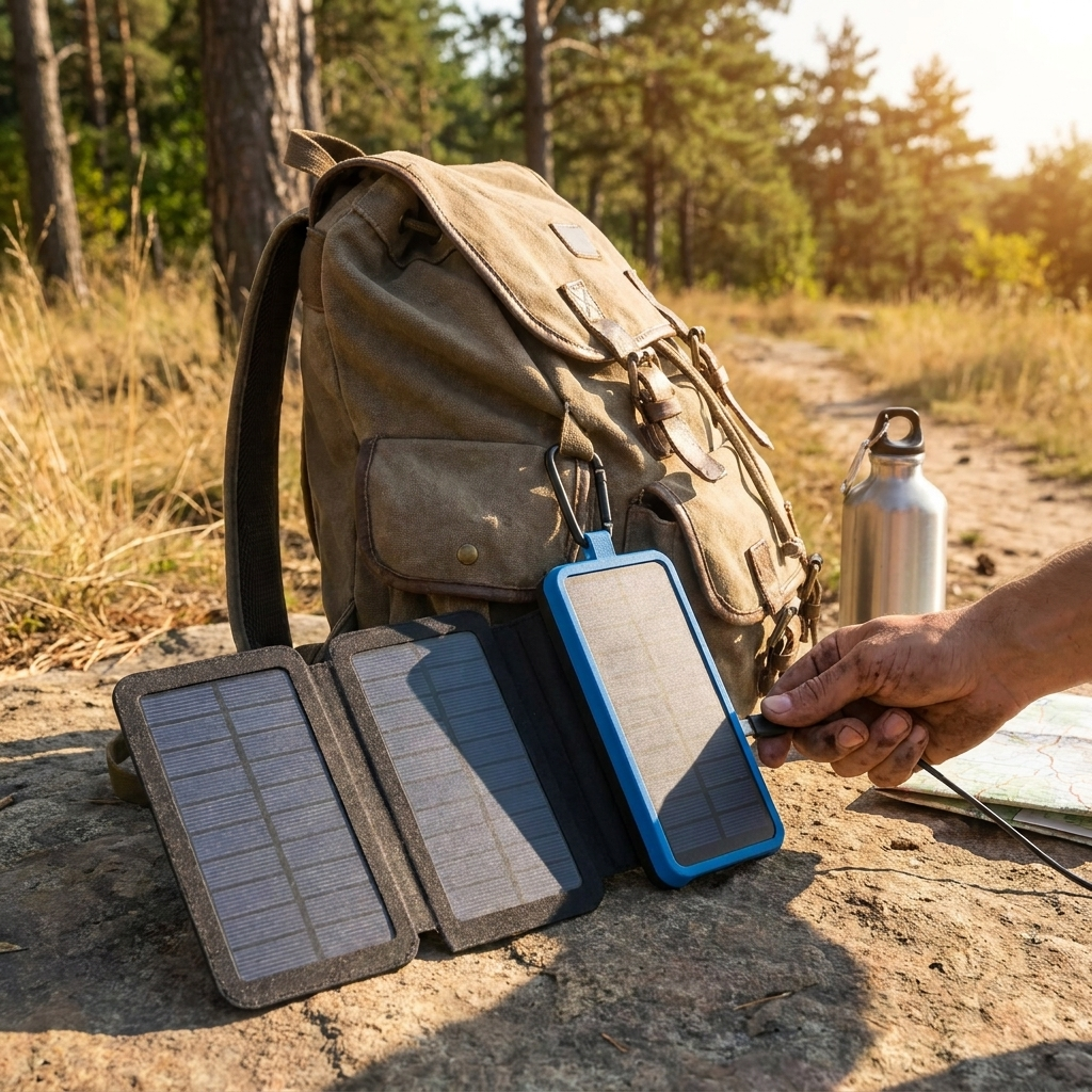 Foldable Solar Panel Power Bank