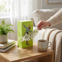 Figure-Style Tissue Box Holder Stand for Home Decor