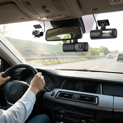4K Ultra HD Dash Camera with WiFi, Night Vision and GPS