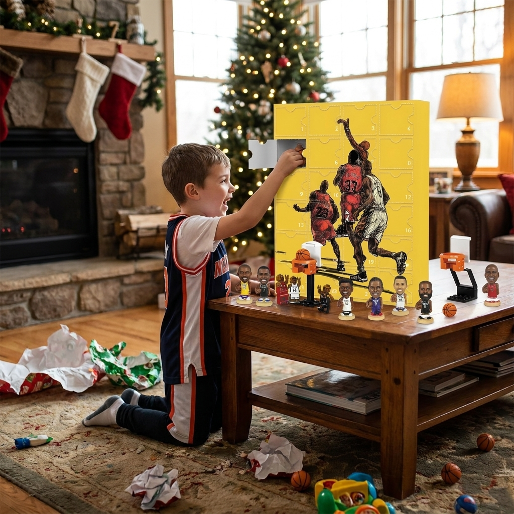 Basketball Advent Calendar Mini Figure Collector Set