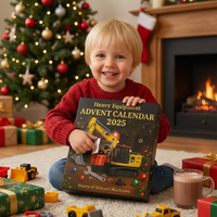 Construction Advent Calendar: Die-Cast Vehicle Set for Kids