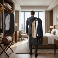 Gusseted Garment Bag - Suit Carrier & Travel Organizer Case