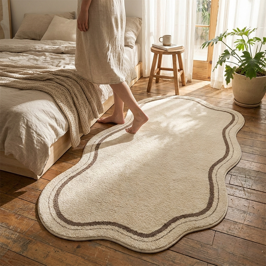 Cream Irregular Rug