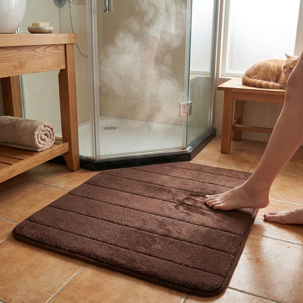 UltraSoft Absorbent Bath Mat lifestyle