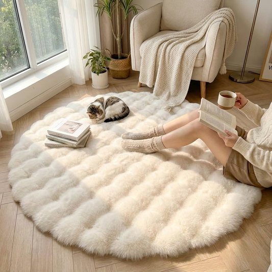Cloud Comfort Round Bubble Rug