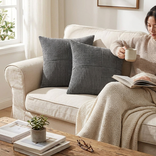 Luxurious Corduroy Cushion Covers