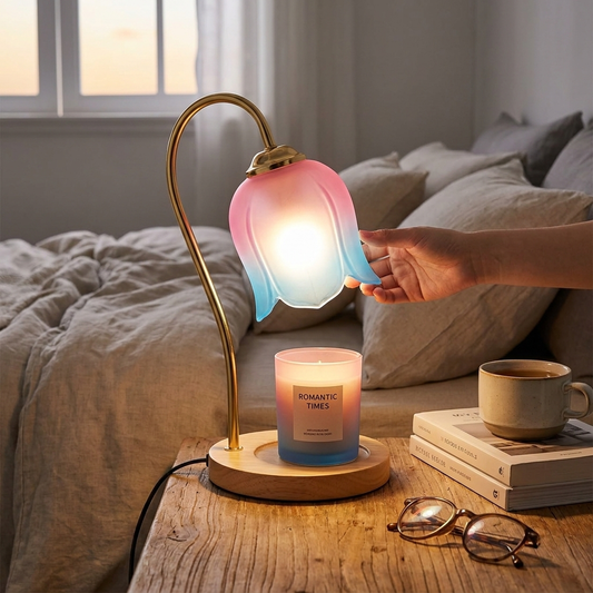 Vintage-Style Candle Warmer Lamp