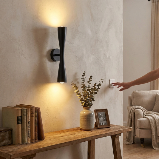 Modern Gold Wall Light - Nordic Up & Down Waterproof