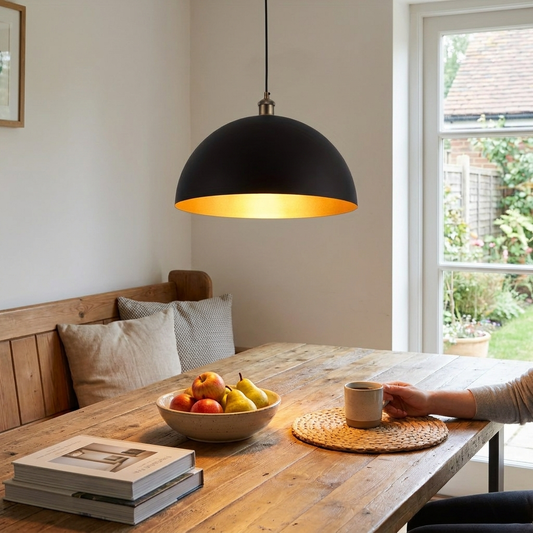 Vintage Industrial Dome Pendant Light