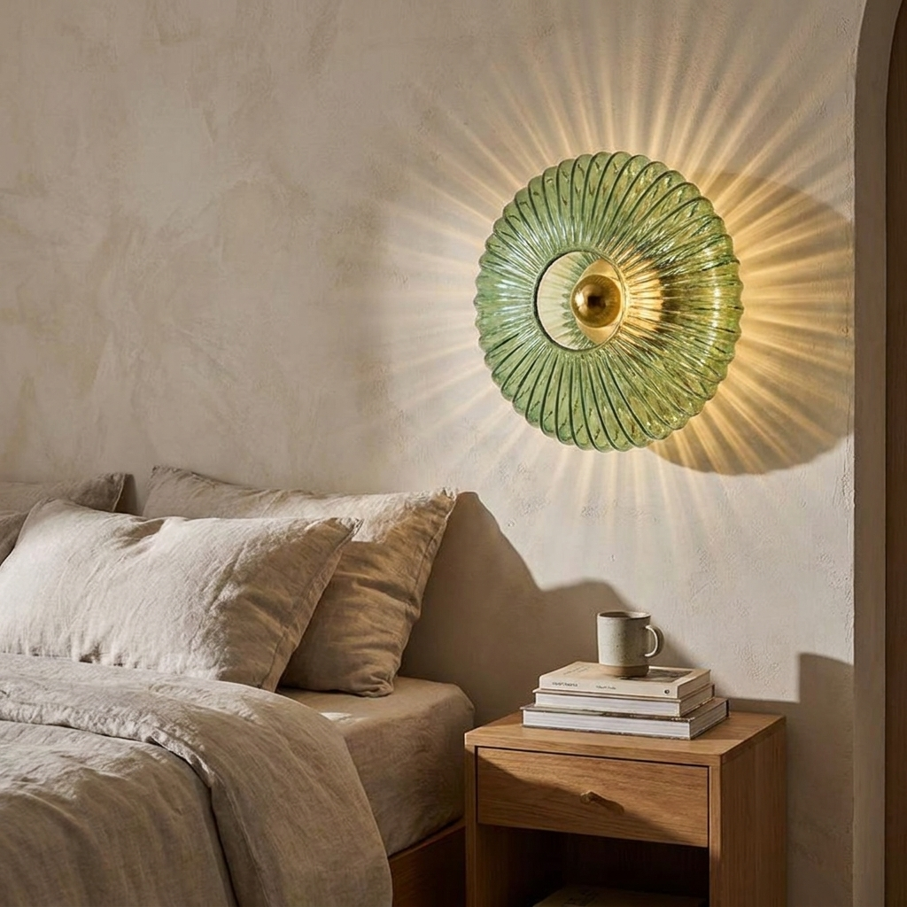 Elegant Nordic Vintage Glass Wall Sconce