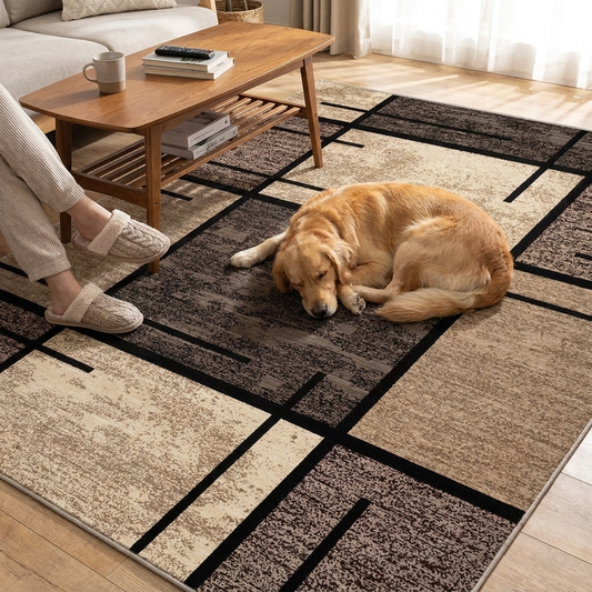 Geometric Elegance Area Rug