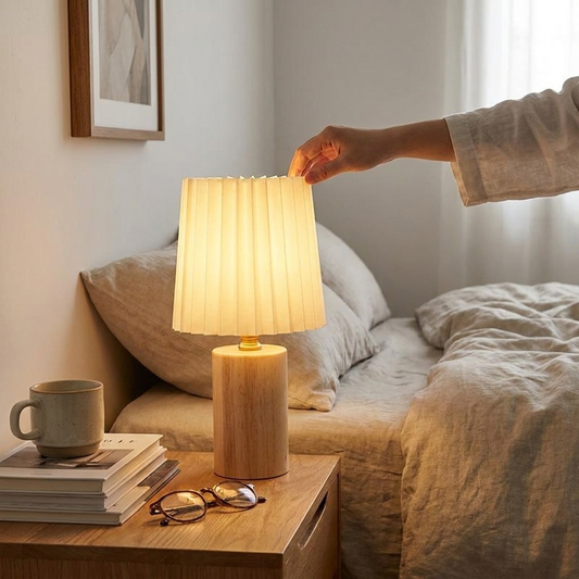 Medieval-Inspired Pleated Table Lamp