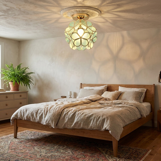 Vibrant Retro Flower Ceiling Light