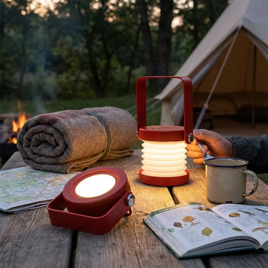 Artisan Wooden-Handle Portable Lantern
