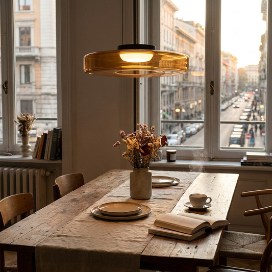 Bauhaus Glass Pendant Light
