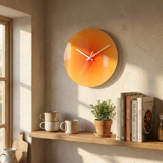 Sunset Glass Wall Clock