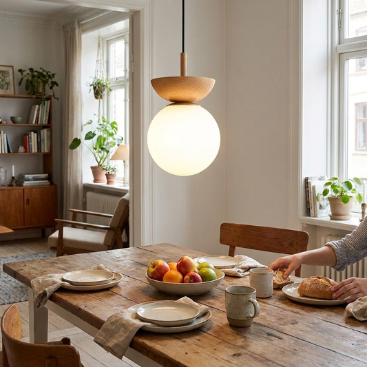 Glass Ball Ceiling Pendant Light