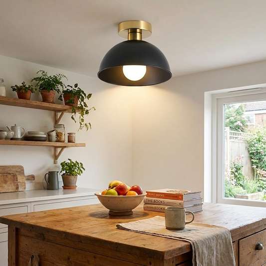 Sleek Modern Semi-Flush Ceiling Light