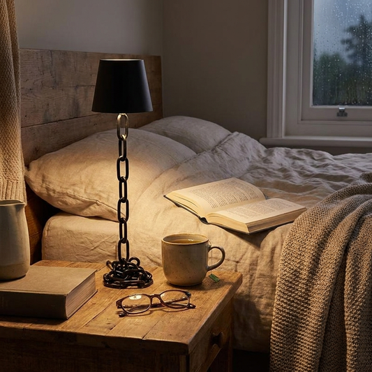 Chic Chain-Link Table Lamp
