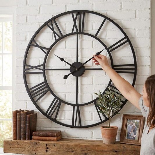 Sleek 3D Metal Wall Clock