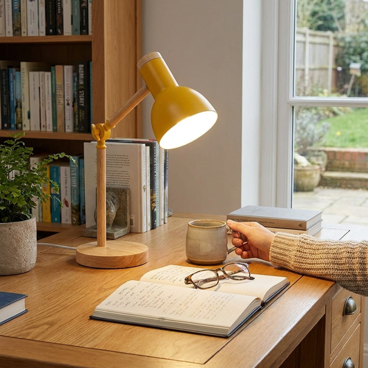 Nordic Wooden LED Desk Lamp