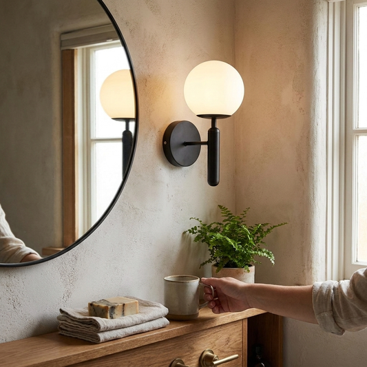 Sleek Contemporary Glass Wall Sconce