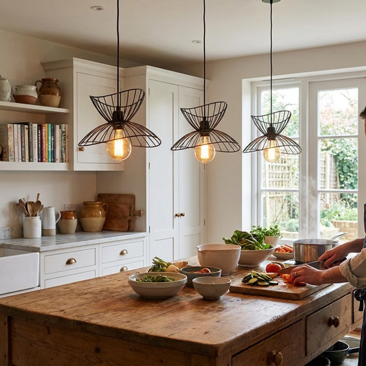 Retro Black Pendant Light
