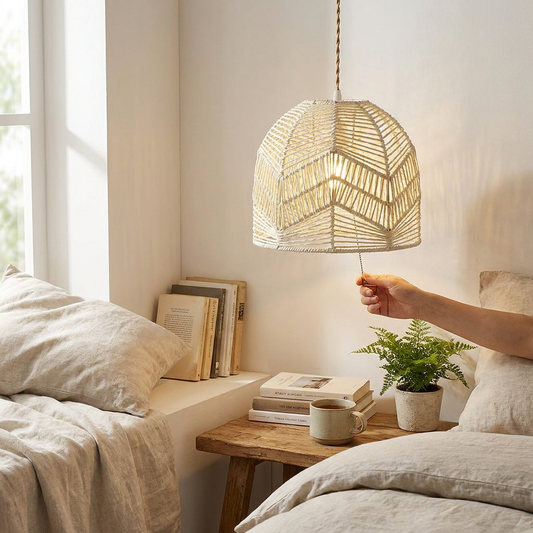 Artisan Handwoven Rope Pendant Shade