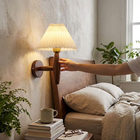 Nordic Wooden Wall Sconce