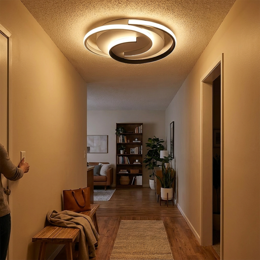 Sleek Spiral LED Ceiling Light