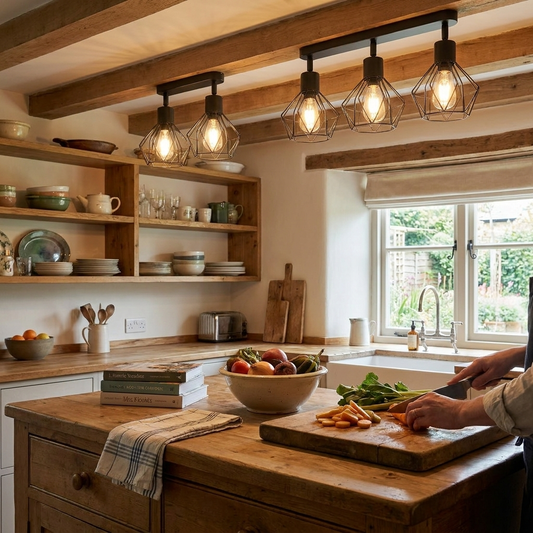 Vintage 3-Light Ceiling Spotlight