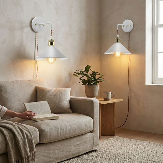 Sleek Modern Metal Wall Sconce