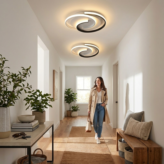 Sleek Modern LED Ceiling Light Swirl