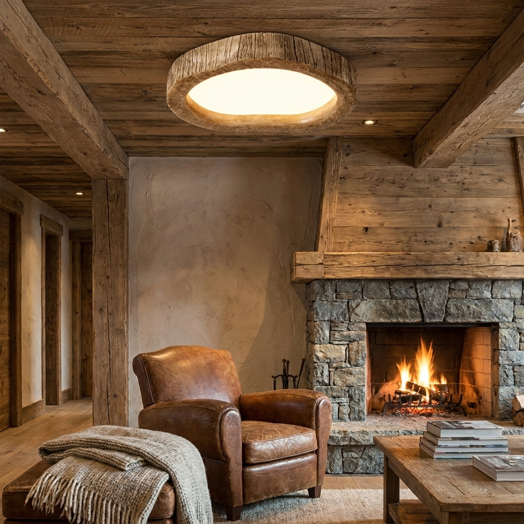 Le Halo Bois Ceiling Light