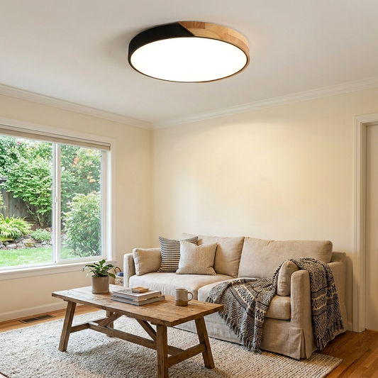 LED Ceiling Light Nordic Wood Design