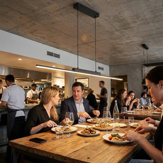 Sleek Linear Dining Pendant Light
