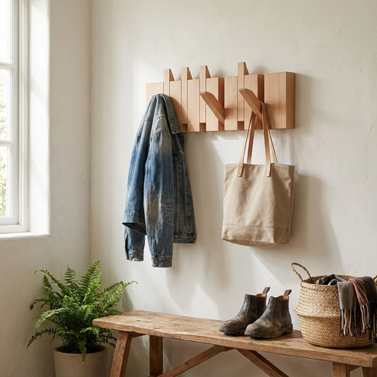 Elegant Wooden Wall Hooks