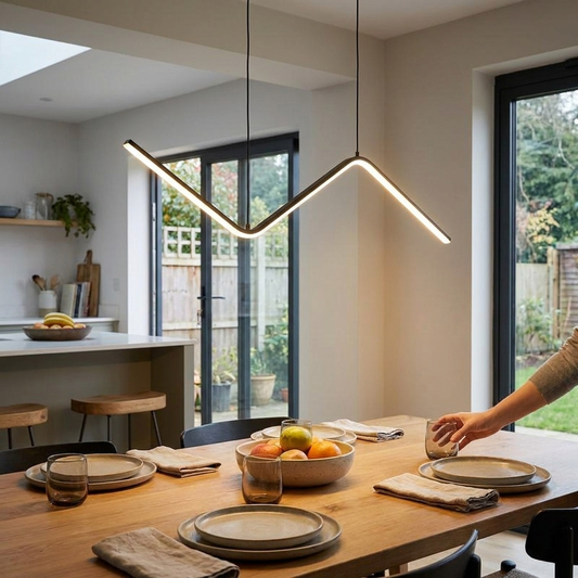 Sleek Aluminium Dining Pendant Light