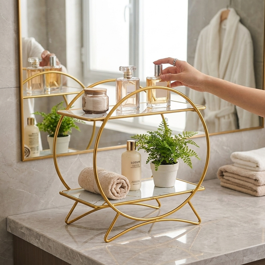 Two-Tier Cat-Ear Base Bathroom Organiser