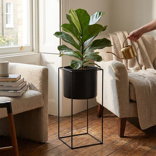 Sleek Metal Indoor Plant Stand