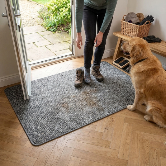 Chic Faux Jute Outdoor Doormat