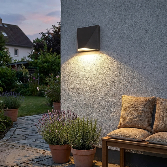Sleek Black LED Wall Light