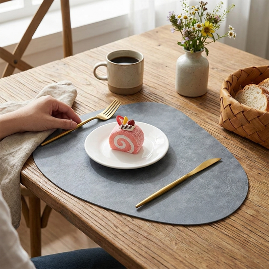 NordicDrop Dual-Sided Faux Leather Placemats