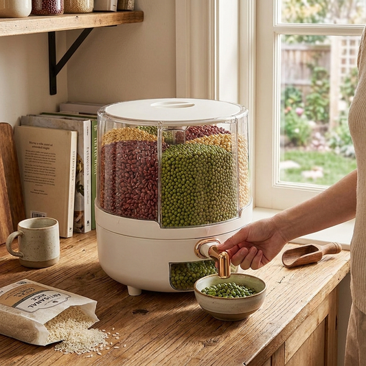 360 Rotating Airtight Food Storage Container