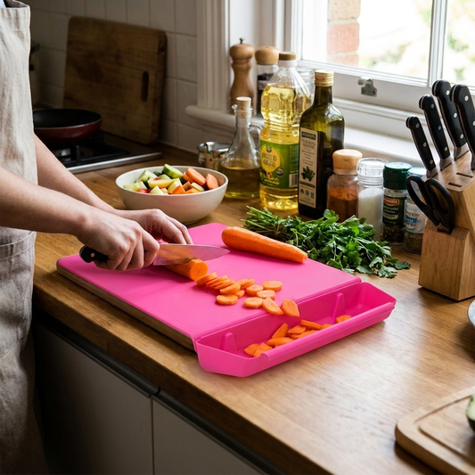 Versatile 2-in-1 Chopping Board with Storage Box
