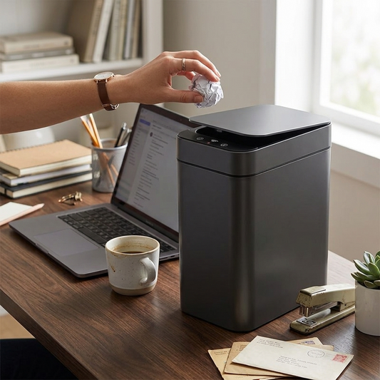 Auto-Opening Smart Sensor Trash Can